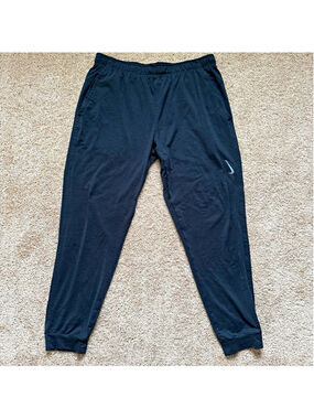 Nike Dri-FIT Men’s Black Jogger Pants L Tapered Drawstring Elastic Yoga